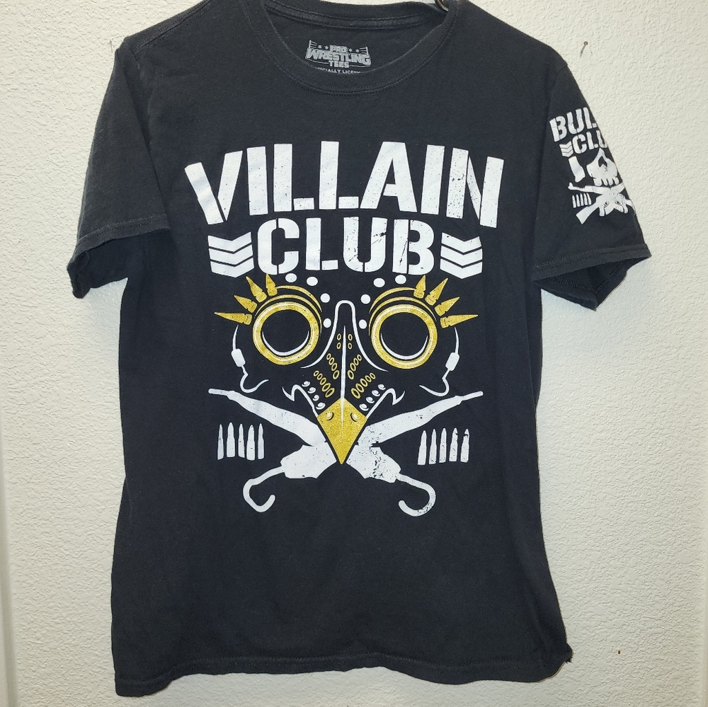 pro wrestling Villain Club Marty Scurll Classic T-shirt  size medium